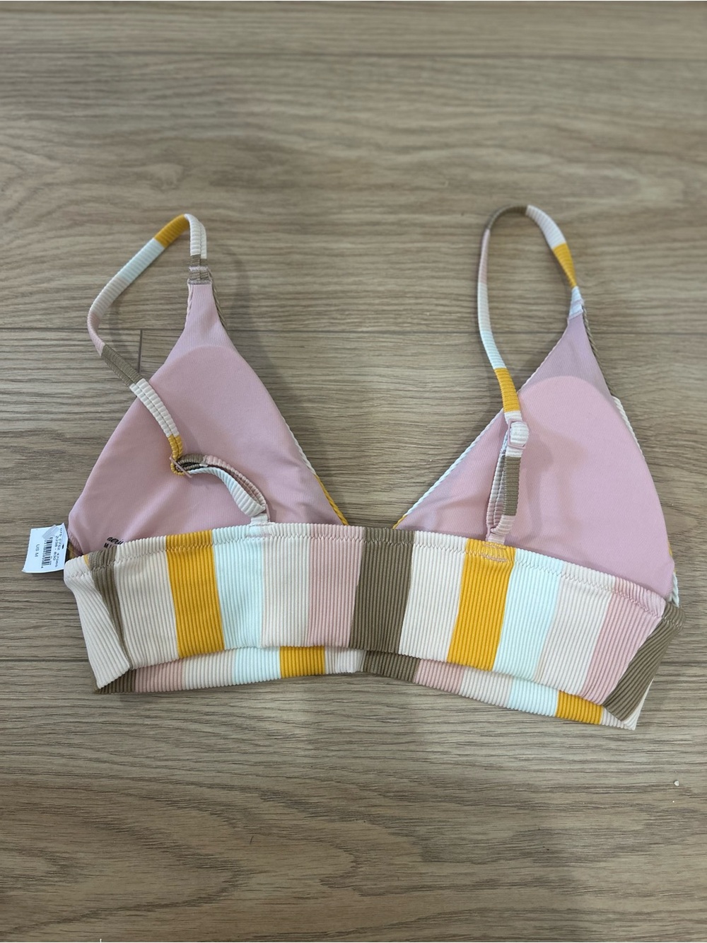 AERIE Ribbed Triangle Swim Top - Picture 2 of 2